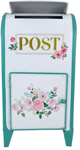 Post Box Letterbox, Metal Postbox Standing Outdoor Mailbox For Home Use Decoration Ornaments Mailbox Easy to Install