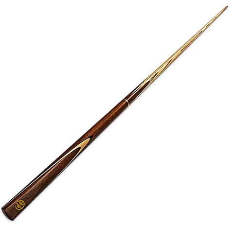 Billard-Pool-Queue, 57 Zoll, 9,5 mm, Billard-Pool-Queue, 1/2, Eschenholz, handgefertigt, Snooker-Queue, 20 Unzen/Braun
