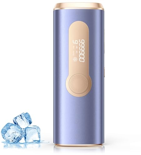 Depiladora Laser IPL con Refrigeración, Innovadora Función 3 en 1, 9 Niveles de Energía, 999,900 Flashes, Depiladora Luz Pulsada Indolora para Todo el Cuerpo