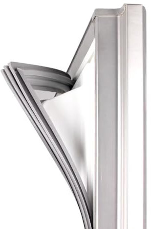 AWFOM Junta de Goma para Puerta de Frigorífico/Congelador Sello magnético para Puerta de Nevera/congelador,Blanco/Gris