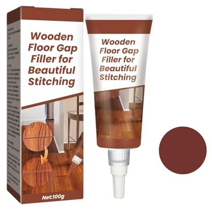 Wood Floorboard Gap Filler,Wood Sealant Mastic,Repair,Flexible Pine,Sanding Sealer For,Easy To Operate Floor Gap Filler With No Other Tools Required (Brown, 100g)