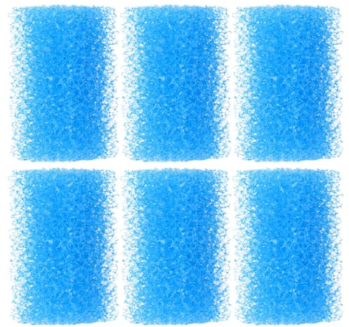 Didiseaon 6 Piezas Esponja Filtro Acuarios Alta Densidad Media Filtrante Biológica para Peces Compatible con Modelos Limpieza Eficaz y Mantenimiento Equilibrio Químico