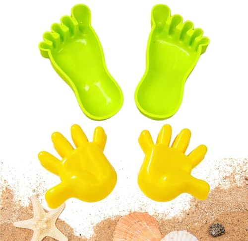 Generisk sandform lekset – hand-öga-koordination interaktivt främjar | enormt fotspår handavtryck sandform – för förskolebarn, park, bakgård, fest, förskola, sommarläger