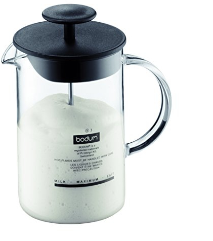 Bodum Latteo Manueller Milchaufschäumer, 237 ml, Schwarz