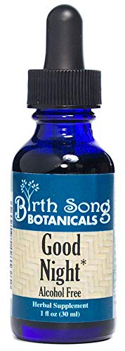 Birth Song Botanicals Good Night Herbal Sleep Tincture with Valerian and Passionflower, Natural Sleep, Stress, and Relaxation Support Supplement Adults, 1oz Bottle