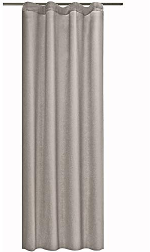 JEMIDI Vorhang Blickdicht - Gardine mit Kräuselband Universalband - 100% Polyester Dekoschal lang für Wohnzimmer Schlafzimmer - einfache Montage