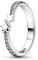 PANDORA Sternschnuppen Funkelnder Ring aus Sterling-Silber mit Cubic Zirkonia Steinen verziert, Moments Collection, Größe: 56, 192365C01-56
