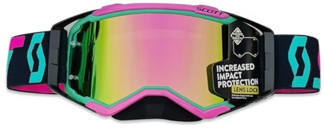 OLYSPM Motocross Brille UV-Schutz,Motorradbrille für Brillenträger mit Nasenschutz,Winddichte Staubdichte Linsen für OffRoad Racing Skiing