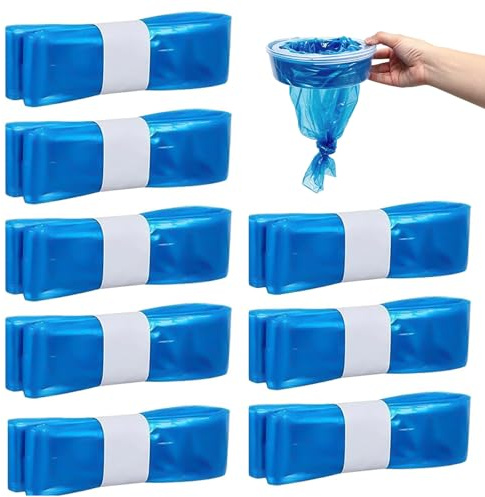 8 Pack Nappy Bin Refills, 6.5m Diaper Bin Pail Disposal Bags | Strong Odour Lock & Tear Resistance, Compatible with Most Nappy Disposal Systems | Hold 320 Diapers