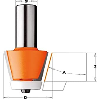 CMT - 980.551.11 - FRESA X SMUSSARE C/CUSC. HW S=12 D=28.5x25.4 A=10° DX