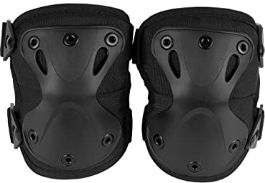 Viper TACTICAL Knee Pads Hard Shell, Lightweight 310g knee pads for work with Anti-Slip Foam and Quick-Release Straps – Ideal for Airsoft, Paintball, Hunting – Black