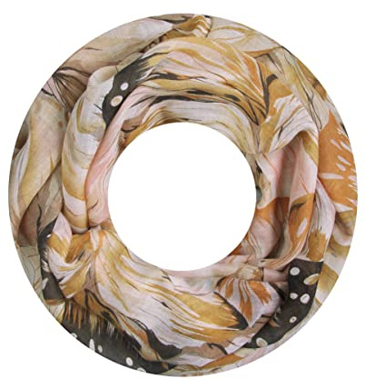 Majea Damen Loop Schal Schlauchschal Halstuch (880023) (gelb 16)