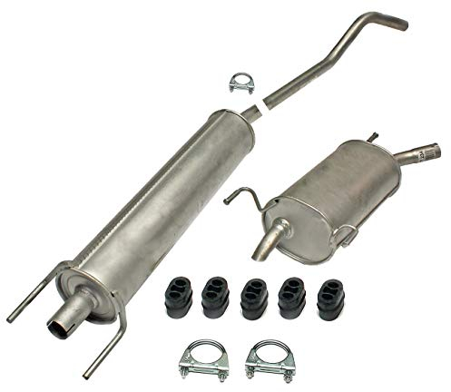 Ferroz Export Ersatz für Auspuffanlage für Opel Corsa C 1.0 (F08, F68) BJ. 2000-2009 Auspuff + Anbausatz