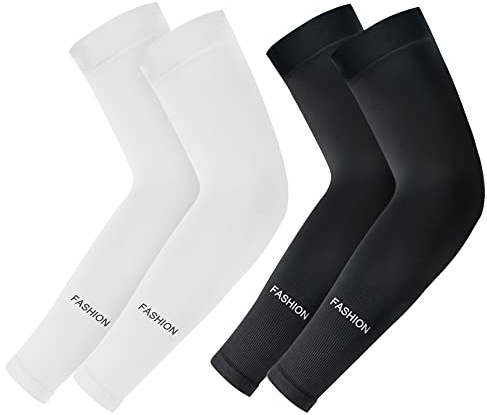 skytowards 2 Paires Manchon Bras Homme & Femme, Anti-UV Protection UPF 50+ Manchette Protection Bras Manche de Bras Respirante pour Cyclisme Refroidissement Chevauchée Sport