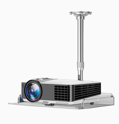 YOUXIZI Supporto per Videoproiettore Universale da Soffitto,Mini Staffa Proiettore Soffitto in Lega di Alluminio,Staffa da soffitto per proiettore per Proiettore,Videocamere,Router