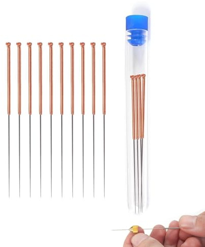 BORDSTRACT Outil de buse d'imprimante 3D, kit de nettoyage et d'entretien, 10 aiguilles de nettoyage de 0,8 mm pour buses de 0,8 mm, matériau de nettoyage rapide et facile