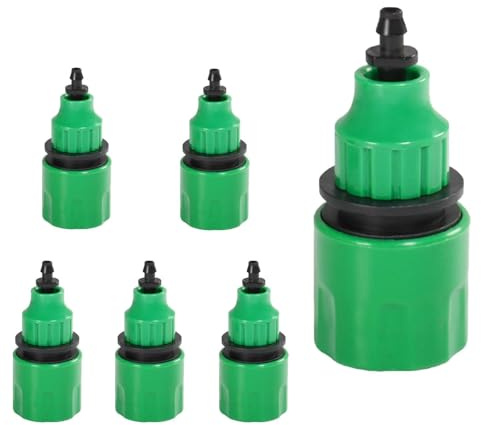 FIBOUND 6 Pezzi Adattatore Tubo Unidirezionale, Connettore Tubo Giardino Plastica, Adattatore Micro Irrigazione, per Tubi da Giardino, Irrigatori e Ugelli di Spruzzatura (4/7 und 8/11 mm)