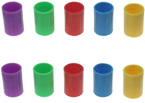 OZXNO 10 pezzi Tornado in una bottiglia di plastica Tornado Vortex bottiglia connettore acqua per esperimenti scientifici (5 colori)