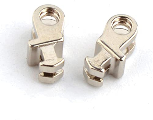 YMDBOZKAL Glasses Hinges 100 Pezzi 2 Modelli Due Anelli Cerniera Singola for Parti di Riparazione di Occhiali in plastica e Acetato(Model a)
