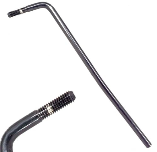 1 bras de trémolo à visser pour guitare électrique, barre Whammy de 6 mm compatible avec un seul pont de trémolo, levier à secouer en métal (couleur : argent/noir/or)
