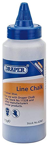 Draper 42967 Plastic Bottle of Blue Chalk for Chalk Line, 115g