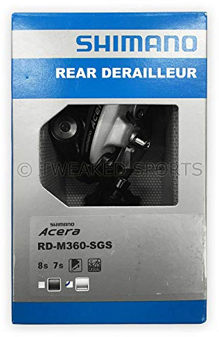 SHIMANO Desviador Trasero RD-M360 Acera SGS, Plateado