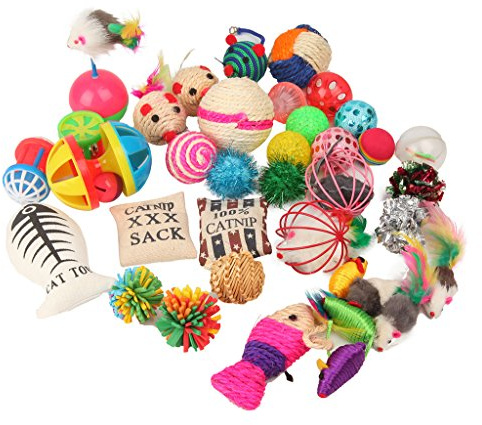 Fashion's Talk Cat Toys Variety Pack for Kitty 20 Pieces