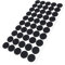 Adsamm® / 50 x Selbstklebende Filzgleiter/Schwarz/ø 22 mm/Rund/Möbelgleiter aus Filz mit 3.5 mm Stärke/Möbel- und Bodengleiter