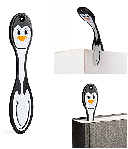 Flexilight Luce da Lettura | Segnalibro 2 in 1 Luce per Libro | Lampada LED a clip da Lettura | Pila per Leggere a Letto per Bambini e Adulti | Accessori per Libri | Idea Regalo Lettori