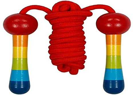 goki 63887 Springseil Regenbogen L= 2 m, Kunststoffseil, bunt (2 m)