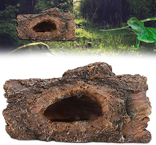 Cuevas Escondidas De Reptiles, Cueva De Cuero De Corteza De árbol De Resina Escondite Escondite para Pequeños Lagartos Tortugas Reptiles Anfibios