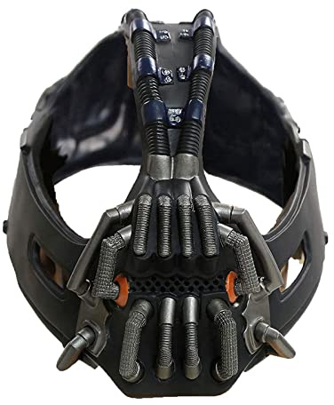 BaronHong Bane Masque Destructeur Masques Visage Dark Knight Rises Film Personnage Cosplay Prop Costume Accessoires (Noir, M)