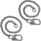 Ahiller Geldbörsenkette mit Verschluss [Doppelschloss-Design mit Wolframstahl-Kegelkopf], Heavy Duty Biker-Kette, Herren-Geldbörsenkette, Jeanskette und Schlüsselkette (YK-schwarz,2PCS)