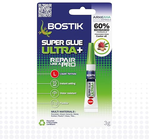 Bostik Super Glue Ultra+ 3G Tube - Clear