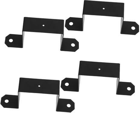 UKCOCO 4pezzi Staffa Per Di Recinzione in Supporto Base Per e Ringhiera Ancoraggio Resistente Alle Intemperie Per Pesanti Montaggio Rapido