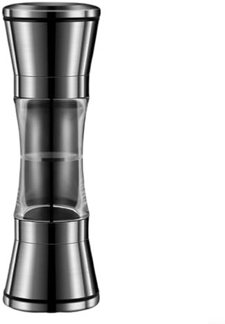 Macina sale e pepe regolabile Set 2 in 1 manuale in acciaio inox macinaspezie per cucina (B)