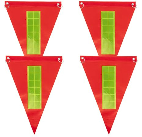 BIUDECO 4 Pezzi Di Bandiera Di Sicurezza Per Bicicletta Bandiere Riflettenti Per Scooter Bandiere Riflettenti Per Golf Cart Forniture Per Ciclismo