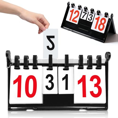 Tableau De Points, Tableau D’Affichage Compétition Sportive, Compteur De Points 4 Chiffres, pour Tennis De Table, Badminton, Basket-Ball, Volleyball, Handball, Boxe
