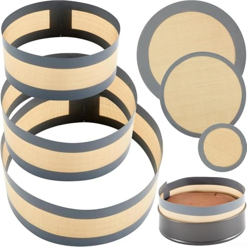 Confezione da 6 pezzi in silicone per forno olandese, tappetino da forno in silicone, antiaderente, tappetino da forno riutilizzabile, tappetino da forno per teglie a molla, tortiera, pasticceria