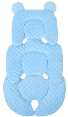 Inserto para asiento de coche, almohadilla suave para cochecito, forro transpirable, para verano, invierno, niños y niñas, alfombrilla de apoyo para la cabeza y el cuerpo para pasear y viajar