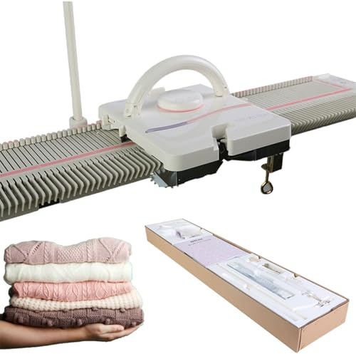 Stickmaskin med mellangauge, stickmaskin | LK150 6,5 mm mellangauge 150 maskor, bärbart smart vävset för hushållsbruk i plast med tillbehör