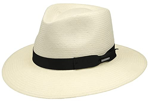 Stetson Tokeen Toyo Traveller Hut Strohhut Herren 100% Toyostroh Frühjahr Sommer Sonnenhut Natur XXL (62-63 cm)