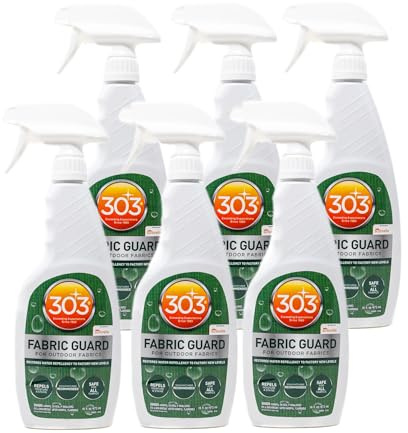 303 Products Fabric Guard – Water Repellent & Stain Shielding Fabric Spray, Safe for All Outdoor Upholstery, Easy to Use, Manufacturer Recommended Protectant Spray, 16oz (6 Pack)