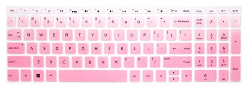 UHamn Silicone Keyboard Cover for HP Pavilion X360, Envy x360, Spectre 15 Series - Pink Ombre