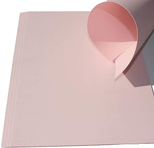 10 Blatt Ton-Bastel-Karton DIN A3 240g/m² rosa dickes Ton-Papier 297x420mm PREMIUM super zum Basteln - komplett durchgefärbt bedruckbar - sehr stabil DIY Bastelideen Bastelkarton