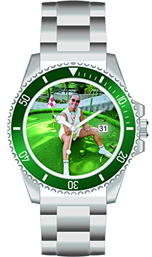 Memories personlig fotoklocka Ø40 mm 3 bar vattentät herrklocka med fotodatumvisning fotogåva fotoarmbandsur