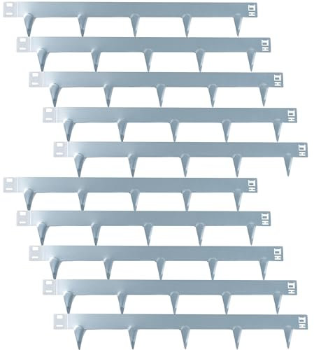 UNIGARDIA Bordura per Aiuola in Metallo per Prato 10 m - Bordatura Aiuole Giardino Alta 150 mm - Bordure per Aiuole in Metallo Flessibile, Galvanizzato