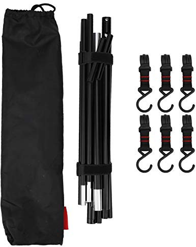 KJAOYU Estante colgante ultraligero para acampar, estante colgante para utensilios de cocina, gancho de almacenamiento portátil para acampar al aire libre, estante colgante