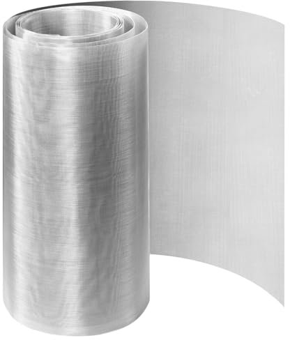 Drahtgeflecht Feinmaschig Edelstahl Edelstahlgewebe 60mesh Maschendraht 320mmx 300cm Metallgitter Kaninchendraht Wühlmausgitter Hasendraht Drahtzaun für Garten Mäuse Insekten