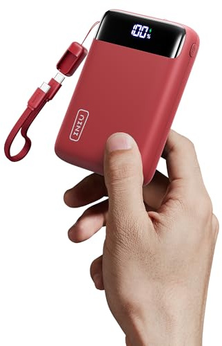 INIU Power Bank, Mini 22,5W PD 20000mAh Bateria Externa Carga Rapida, USB C Input & Output Bateria Portatil para iPhone Samsung iPad Airpods, Mochila Viaje Essentials Apto para Hombres y Mujeres, Rojo